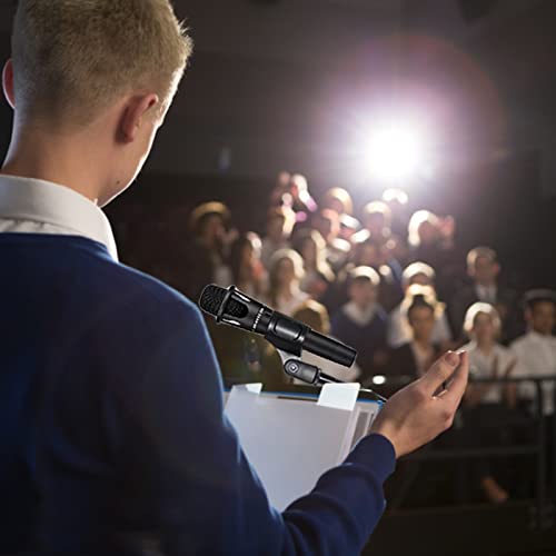 Mic Stand Boom Microphone Stands Tripod Gooseneck Mic Arm Stand Height Adjustable 3'- 6' With Mic Clips And 3/8" - 5/8" Adapter Microphone Stand For Singing Performance Wedding Stage And Mic Mount #TOP6