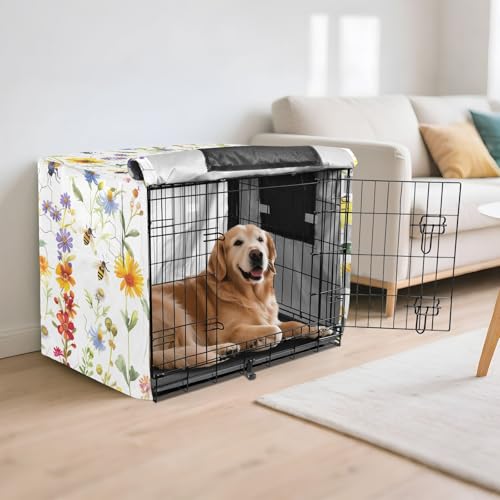 Housse de cage pour chien taille M avec côtés enroulables - 7