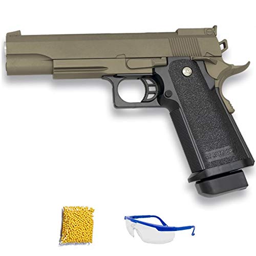 GOLDEN EAGLE 1911 TAN GE3002.Pistola de Airsoft Calibre 6mm (Arma Aire Suave de Bolas de plástico o PVC). Sistema: Muelle. <3,5J