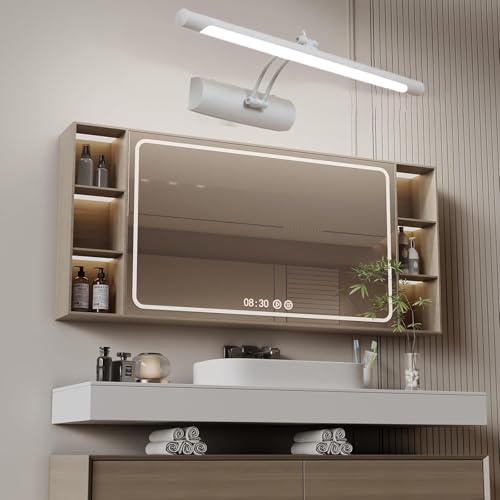 Espejo Baño Apliques LED 45cm con Luz Regulable Blanco IP44 7