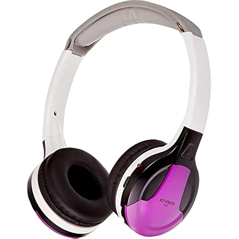 XO Vision IR630PR Universal IR Wireless Foldable Headphones - Purple Wireless Bluetooth-Enabled Lightweight Portable for iPhone, Car, Kids Wireless Headphones for Universal Car Entertainment System Cover