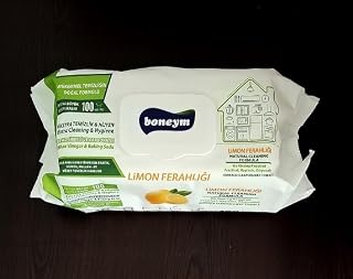 Boneym 100'lü Çok Amaçlı Yüzey Temizlik Havlusu – Limon Ferahlığı