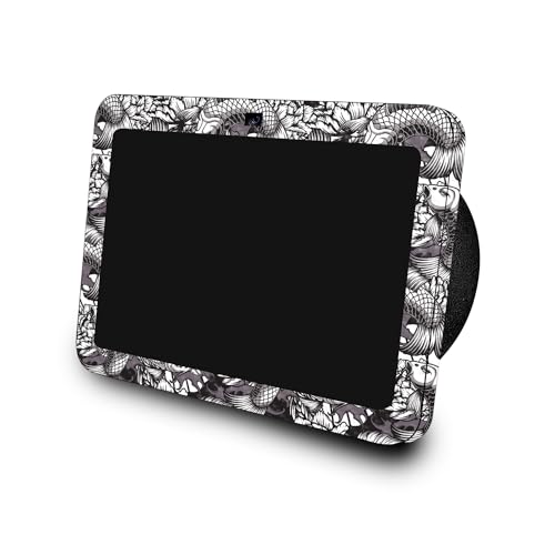 Image of Carbon Fiber Skin Compatible with Amazon Echo Show 8 (3rd Gen, 2023) - Angry Koi - Premium 3M Vinyl Protective Wrap Decal Cover - Easy to Apply, Crafted in The USA by MightySkins
