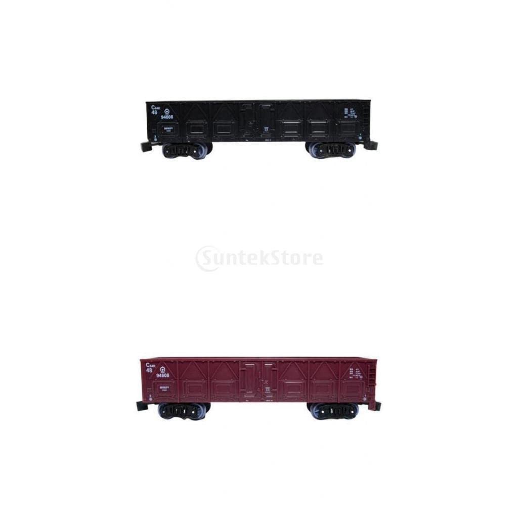 VELURA 2X 1:87 Simulation Train Model Carriage Kids Toy Electric Track Freight Car |2 Pieces Train Carriage Model|Freight Cars-image-18