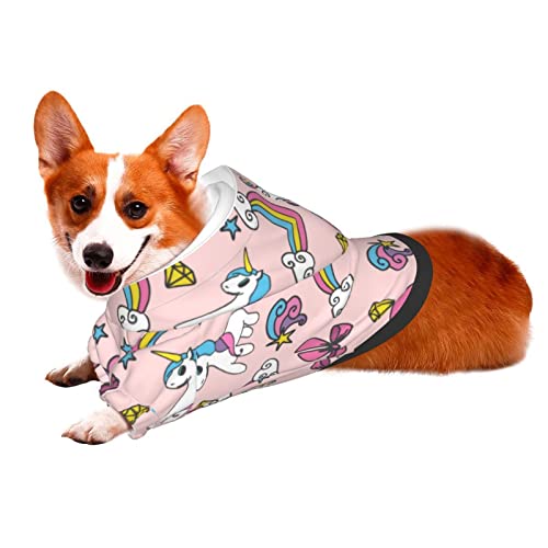 Unicorn Miniature Pets Clothes Durable Dog Unicorn Hoodies Coat Costume Pet Winter Sweatshirt For Small Dogs Pets #TOP5