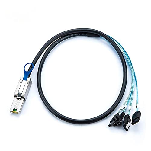 Cable Divisor Mini SAS 26Pin SFF-8088 a 4 SATA 0.5m