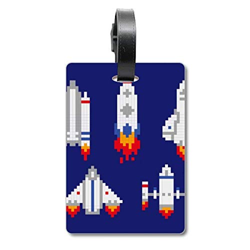 Étiquette pour valise fusée spatiale en silicone souple voyage
