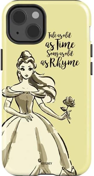 Skinit Impact Phone Case Compatible with iPhone 14 - Officially Licensed Disney Princess Belle Tale As Old As Time Art Design