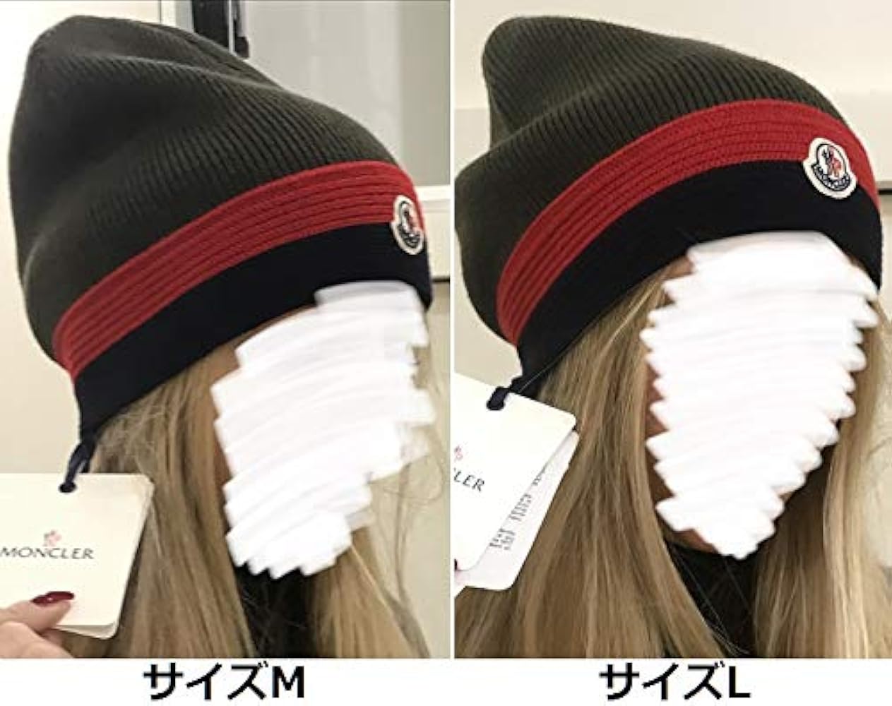 Amazon.co.jp: [モンクレール] ロゴワッペン付きニットキャップ ガール