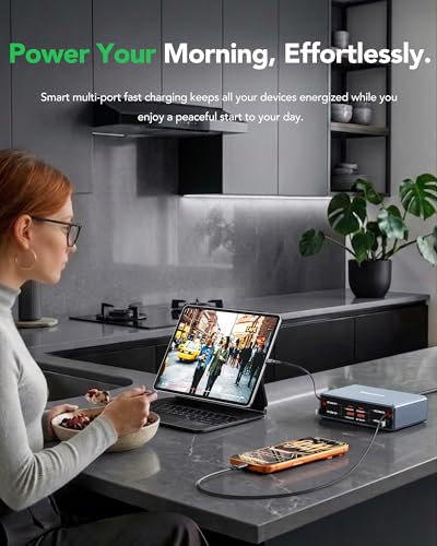 HATALKIN 8-in-1 Retractable Charging Station 105W — view 2