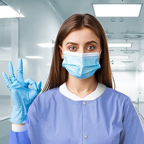 AMZ Medical Supply Disposable Gowns. Pack of 10 Blueberry Lab Coats X-Large. 45 gsm SMS Surgical Gowns Non Sterile Unisex Disposable Scrubs Long Sleeves, Knit Collar, Cuffs, Pockets, Snap Closure