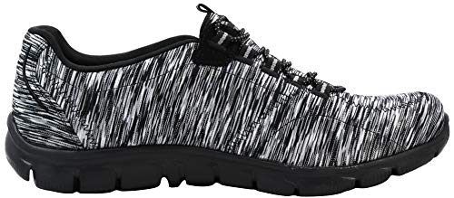 Skechers Skechers Women's Empire Game On Fashion Sneaker, Black Charcoal, 7 M US