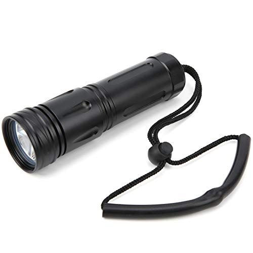 Linterna de buceo IPX8 de aluminio con luz LED subacuática 7