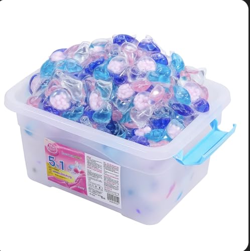 Premium 5-in-1 Laundry Pods 100 Count – Deep Clean, Long Lasting Fresh Scent, Colour Protection, Softener & Stain Removal – Non-Bio Concentrated Detergent Capsules for All Washing Machines