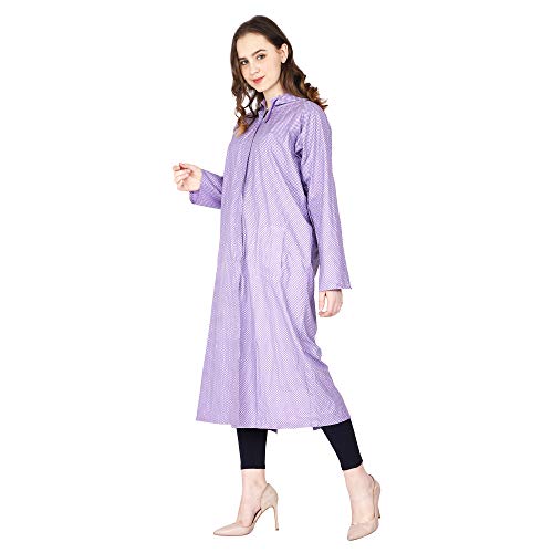 Image of Trendy Women's /Girl Rain Coat /Rain Wear (Along with Cap) Absolute Comfortable and Made with 100% Water Proof Material.
