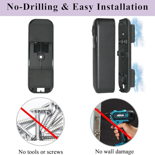 Magnetic Doorbell Camera Mount Compatible with Blink Video Doorbell 2nd Gen,No Drilling Doorbell Holder Magnet Mount for Apartment Office,Suitable for Iron Doors and Metal Surface,Easy to Install