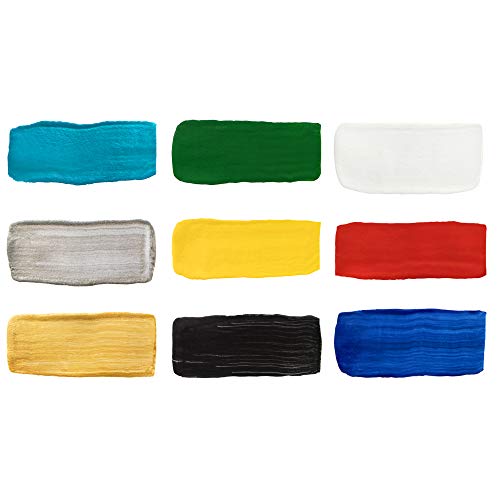 Stoffmalfarbe Decola Acryl-Textilfarbe Set 9×20 ml