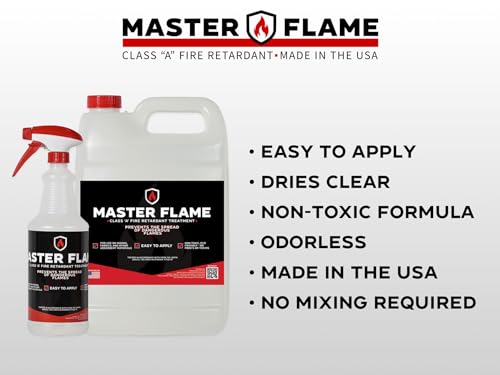 Master Flame - Fire Retardant - Spray on application - 1 Spray Quart 32 Oz