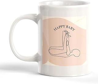 Happy Baby Pose Yoga Coffee Mug 11 Oz