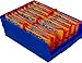 Akro-Mils 30150 Plastic Shelf Bins, Heavy Duty Storage Bins for Garage, Closet, and Drawer Organization, 12-Inch x 6-1/2-Inch x 4-Inch, Blue, 12-Pack