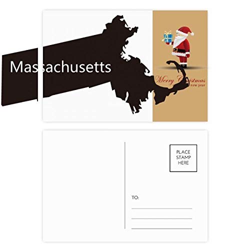 Cartes postales de Noël Massachusetts lot de 20 pièces imprimées premium