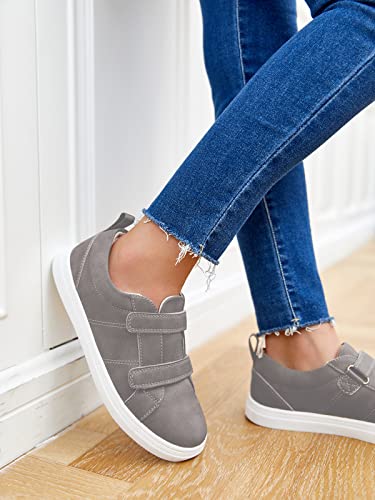 Eileency Boys Girls Adjustable Hook And Loop Straps Sneakers Kids Casual Slip On Shoes #TOP4