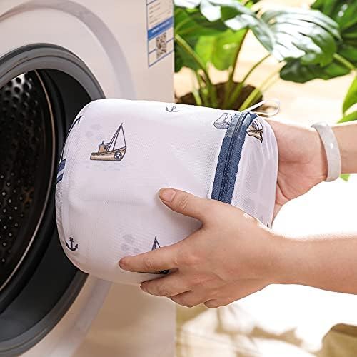 Image of HomeCloud Mesh Laundry Bags | Safeguarding Delicate Fabrics in Your Washing Machine | Set of 5 with Zip Lock for Delicate Clothes, Stockings, Underwear, Bras & Lingerie (Grey)