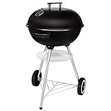 SunJas Barbecue à Charbon Rond, BBQ Mobile Barbecue Grill Portable de Jardin, avec Couverc...