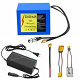 Wroyeti 60V 20Ah Electric Bike Lithium Ion Battery 60Volt Battery 20Ah, XT60 Extension Cord, XT90 Connector, Anderson Connector for 200-2000W Motor