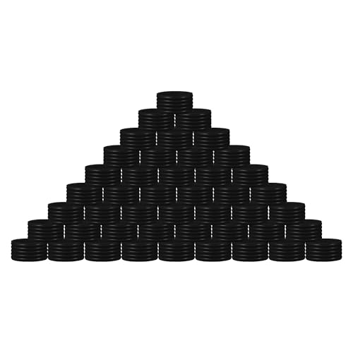 15 Colors Available Good Elasticity 8-15 Pcs Tennis Racket/Pickleball Paddles/Squash Silicone Ring Racket Grip Bands Rubber Ring,Grip Finishing Ring/Racquet Grips Overgrip (45pcs Black)