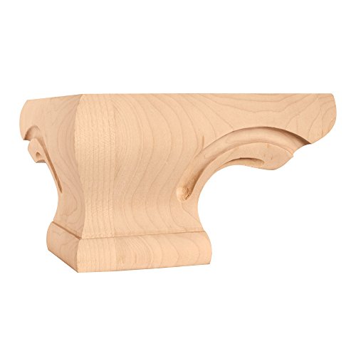 Corner Pedestal Foot Rubberwood