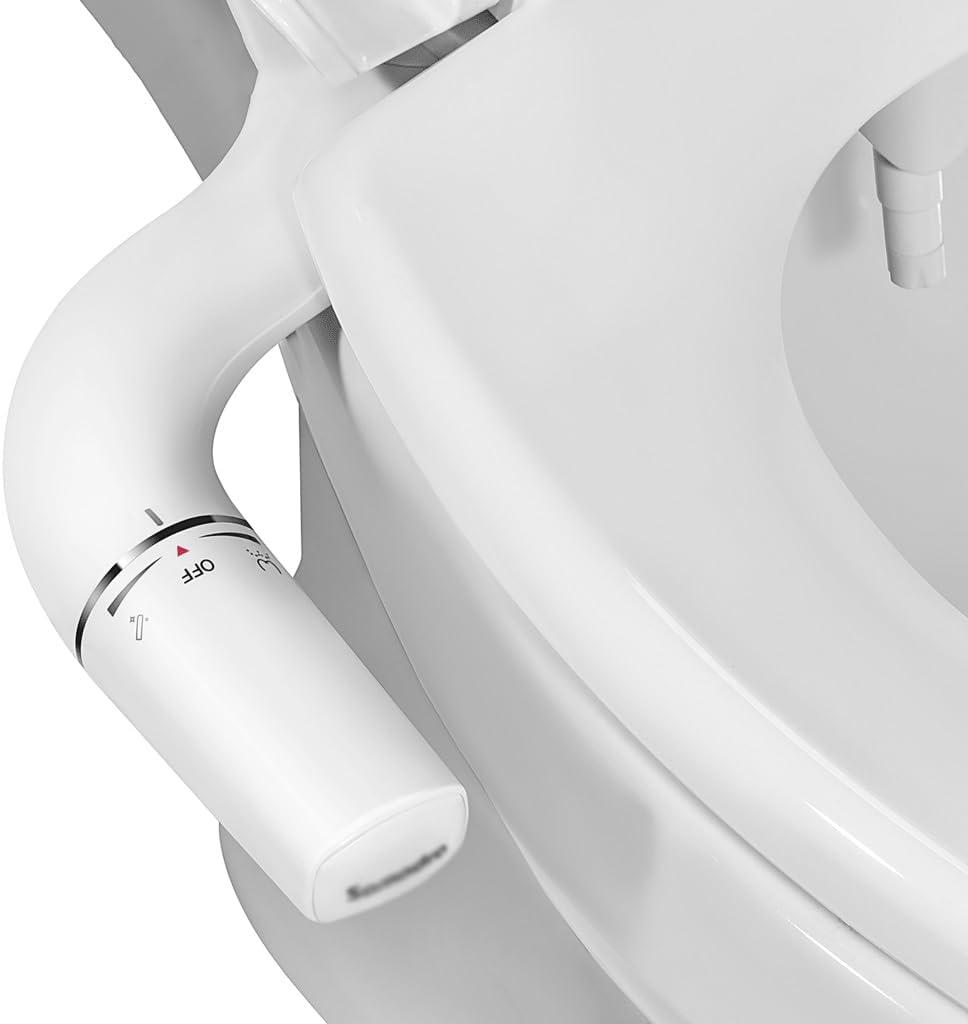 Bidet Attachment -Slim Toilet Seat Attachment Nozzle Bidet Adjustable Water Pressure(7/8)