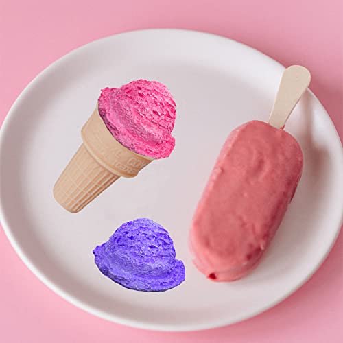 Onnpnn Ice Cream Ball Shape Silicone Mold With Edge, 3D Ice-Cream Ball Candle Mold, Handmade Soap Clay Aromatherapy Plaster Molds, For Chocolate Dessert Fondant Wedding Birthday Party Decor #TOP1