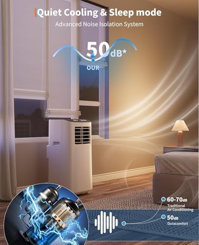 Image of Garvee 3-in-1 Portable Air Conditioner, 8,000 BTU Portable AC Unit with Cooling, Dehumidifier & Fan for Rooms up to 350 sq.ft with Remote Control, Sleep Mode, 24H Timer & Window Kit