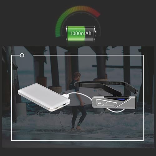 Image of 4K 60FPS /30FPS Camcorder, Head Mounted Camera, Wearable Video Camera, 2 Axis Anti Shake Stabilizer, Vlog Camera, APP Connection, 20MP Autofocus