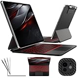 typecase Keyboard Case for iPad Pro 13-inch (M5 2025/M4 2024), Magic Keyboard with 11 Colors Backlight, Keyboard Case with Pencil Holder, Multi-Touch Trackpad, Easy-Set Magnetic Stand, Carbon Fiber