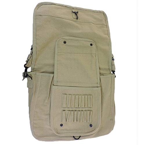 Rothco Vintage Canvas Paratrooper Crossbody Shoulder Bag With Bio-Hazard Symbol #TOP4