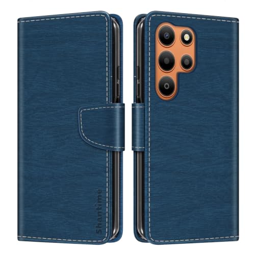 Shantime ���U�[���z�P�[�X Blackview Wave 2C �Ƃ̌݊������� �J���t���蒠�^ �J�[�h���[ �}�O�l�b�g�� �S�ʕی�V�F��(�u���[)