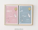  Lámina Bienvenido Bebé Conejitos // Cuadro listo para colgar // Ten un recuerdo del momento más bonito de tu vida // Sugerencia de regalo