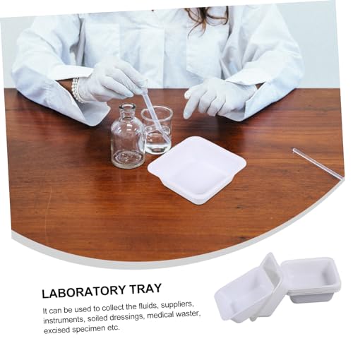 iplusmile 80 pièces plateaux de pesée carrés pour laboratoire - 6