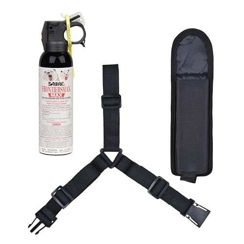 SABRE Frontiersman MAX 7.9 fl oz. Bear & Mountain Lion Attack Deterrent, Up to 40 ft Range, Contains 2% Major Capsaicinoids, Safer for You, Animals & The Environment, Glow-in-The-Dark Safety