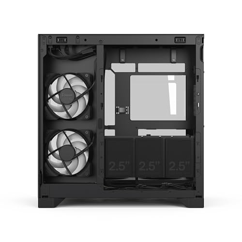 Fractal Design Pop 2 Vision Black RGB Panoramic Glass PC Gaming Case - Dual-Chamber Layout - Four Reverse Fans Included – Reverse Connector & ATX/E-ATX/mATX/ITX by Fractal Design - Image 8