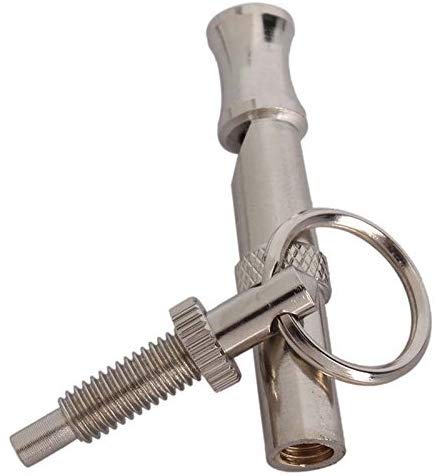 PSK PET MART Stainless Steel Dog Puppy Whistle Portable Ultrasonic Adjustable Sound Key Training 1
