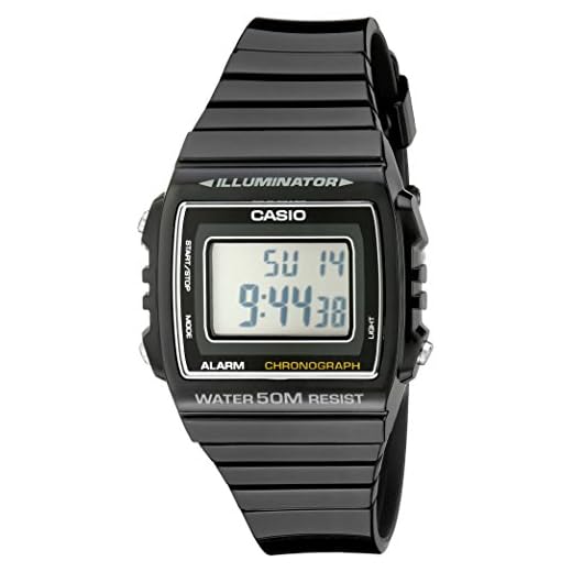 Casio Kids W215H-1A Classic Digital Stop Watch, Black