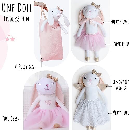 Perfecttodesignbunnyballerinastuffedanimalforgirlsplushtoydollcutedollsetdressupfor345yearoldgirlgiftforlittlegirlbirthdaychristmasage39 Urban Country Home Decor Perfectto design bunny ballerina stuffed animal for girls plush toy doll cute doll set dress up for 3 4 5 year old girl gift for little girl birthday christmas age 3 9 urban country home decor