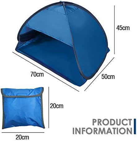 Pop Up Beach Tent,Portable Mini Personal Sun Shelter UV Sun Protection,Face Head Shade Protection Tent,Mini Beach Sun Shade Beach Sun Shelter Canopy Instant Outdoor Beach Tent Shelter with Carry Case