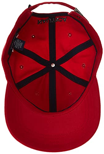 Nautica Men's Twill 6-Panel Cap,Deck Red,One Size #TOP2