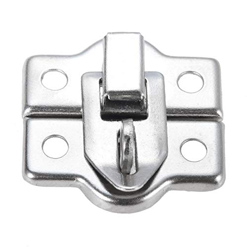 2 Pcs Jewellery Boxes Toggle Clasp Latches, Wooden Cases Latches Clasps Suitcase Toggle Catch Clasps Small Size Hasp Clasps with 40 Screws for Gift Boxes