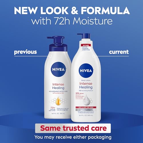 NIVEA Intense Healing Body Lotion, 72-Hour Moisturizing Lotion,16.9 FL OZ - image 2