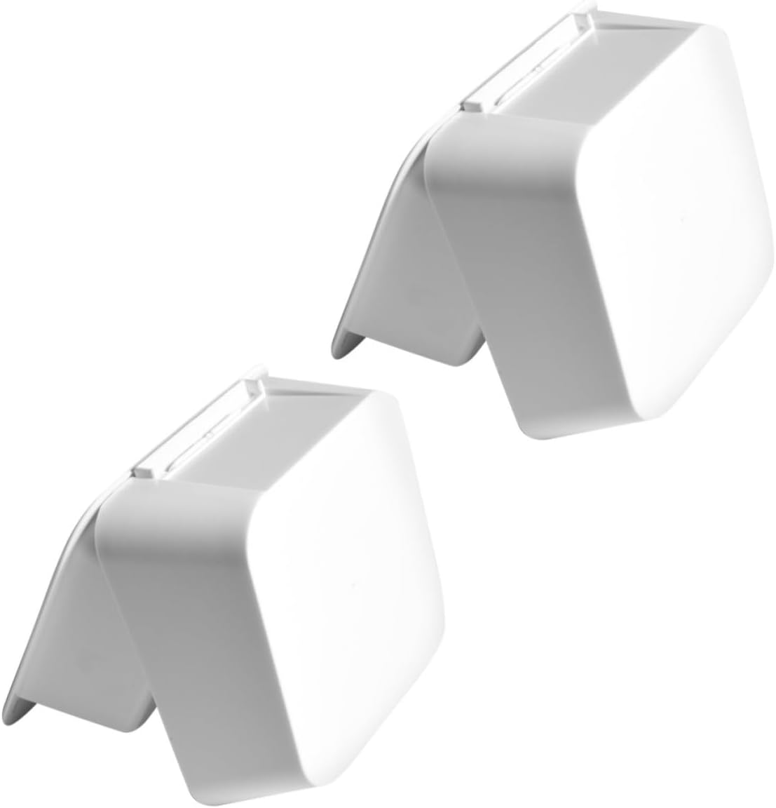 CHILDWEET 2pcs Bathroom Storage Boxes Wall Mounted Organizer Abs Material Space Saving Practical Canisters for Bathroom and Kitchen